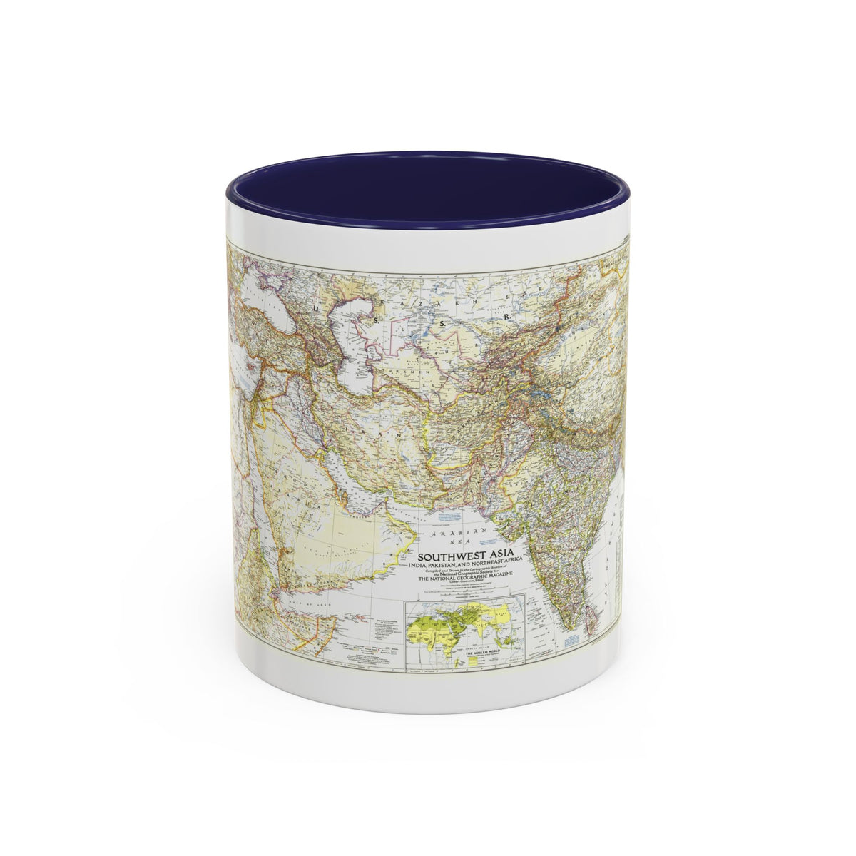 Asia - Southwest (1952) (Map) Accent Coffee Mug