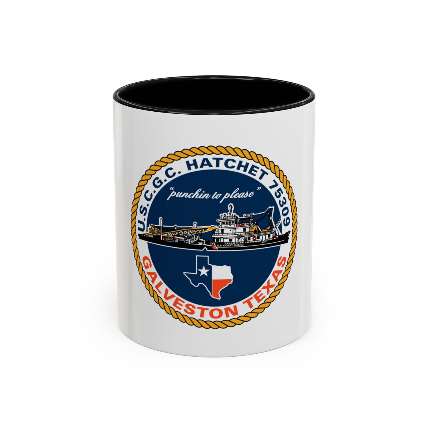 USCGC Hatchet 75309 Galveston TX (U.S. Coast Guard) Accent Coffee Mug