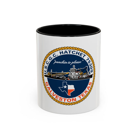 USCGC Hatchet 75309 Galveston TX (U.S. Coast Guard) Accent Coffee Mug