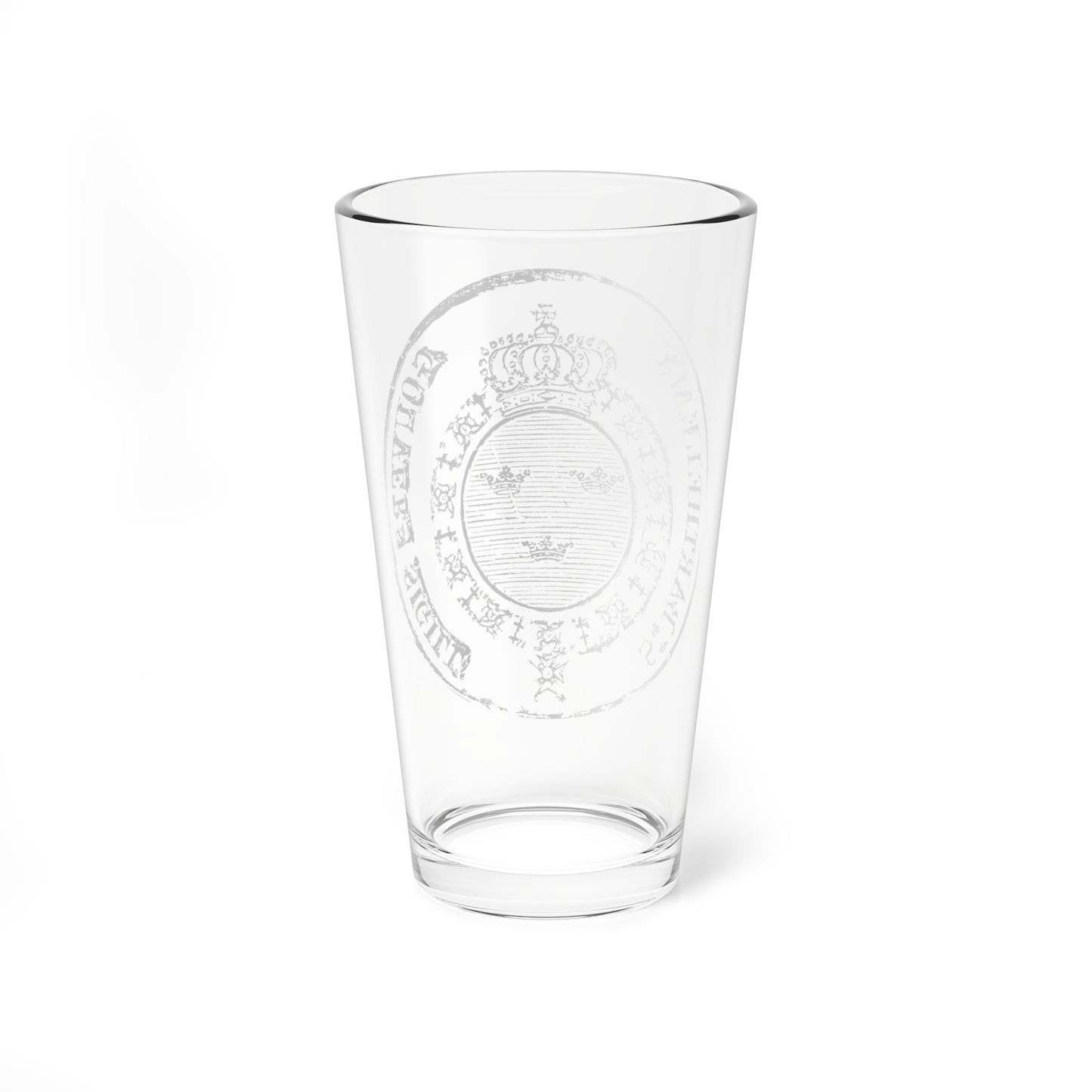 Seal of the Swedish colony of Saint Barthélemy 1784-1877 (Sweden) (Coat of Arms) Pint Glass 16oz
