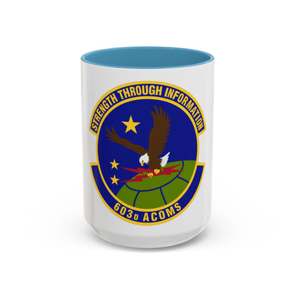 603d Air Communications Squadron (U.S. Air Force) Accent Coffee Mug