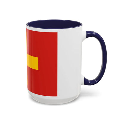 Flag of Ancona Italy - Accent Coffee Mug-Go Mug Yourself