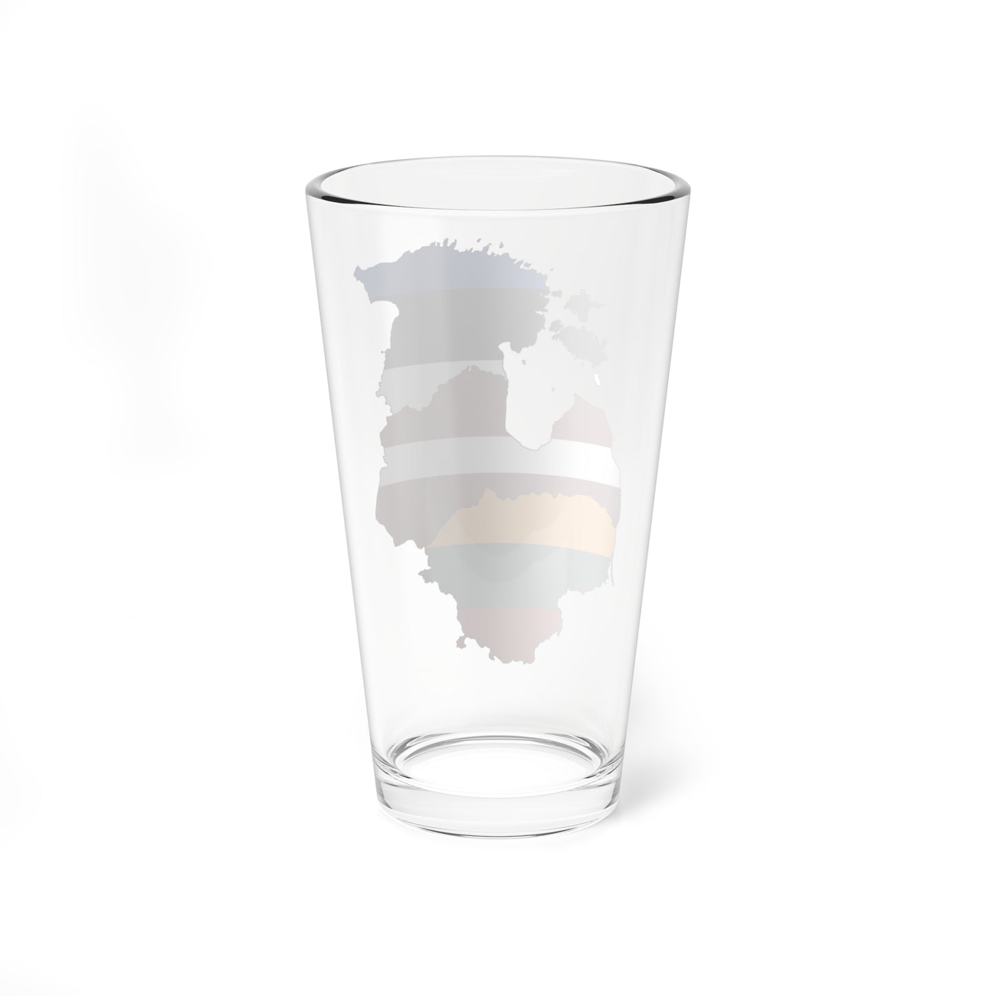 Baltic states flag map (Estonia) Pint Glass 16oz