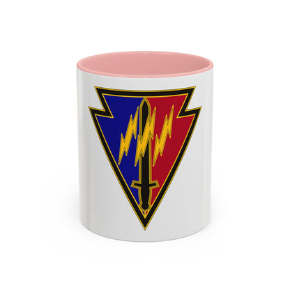 219 Engineer Brigade (U.S. Army) Accent Coffee Mug