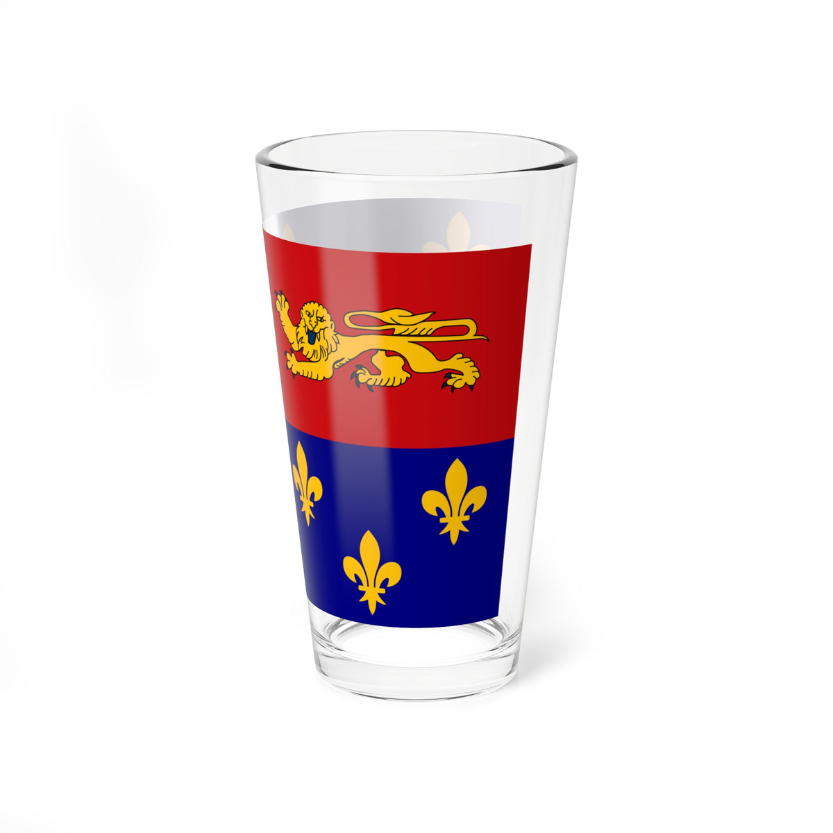 Drapeau fr departement Landes (France) Pint Glass 16oz