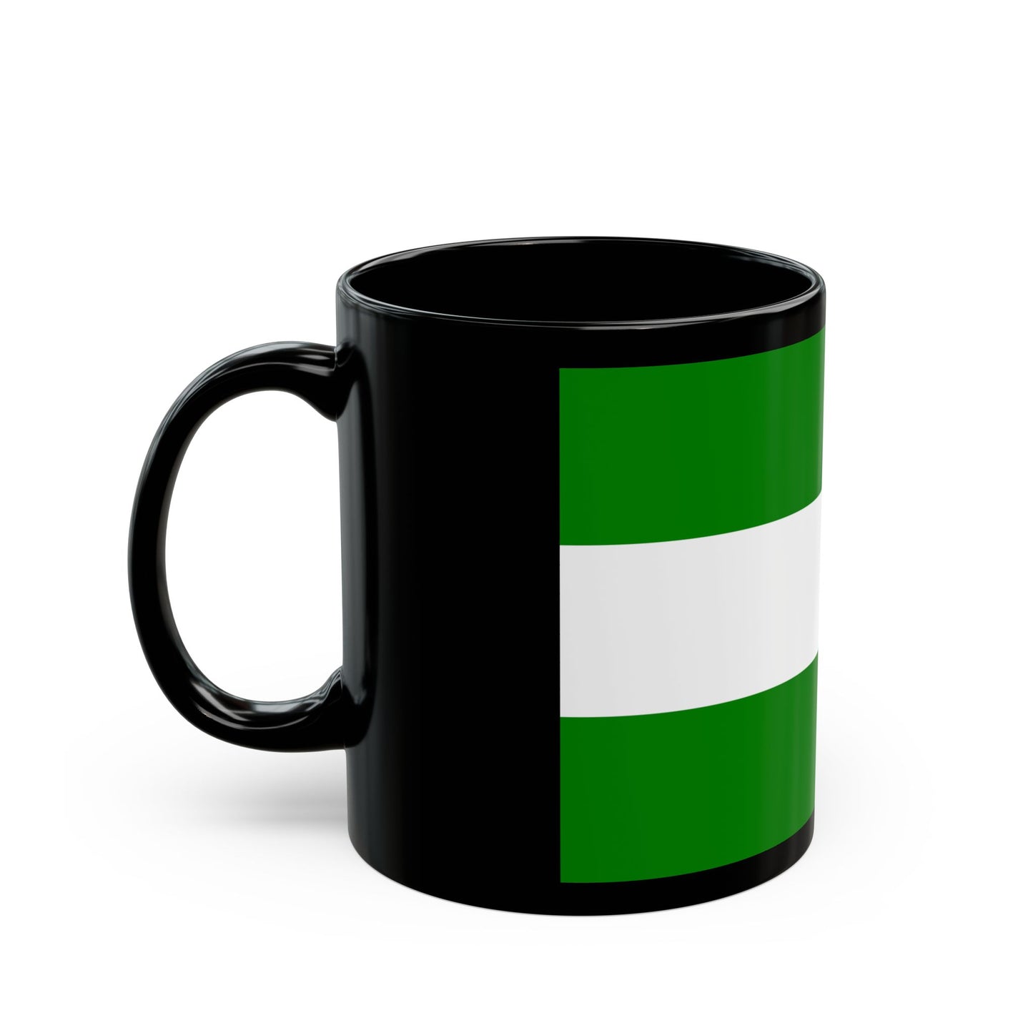 Flag of Rotterdam the second city of The Netherlands - Black Coffee Mug-Go Mug Yourself