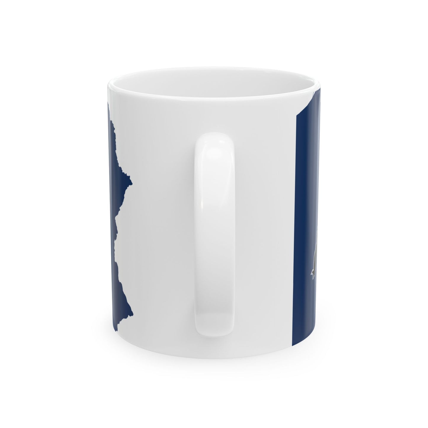 Flag-map of Pennsylvania (United States) White Coffee Mug
