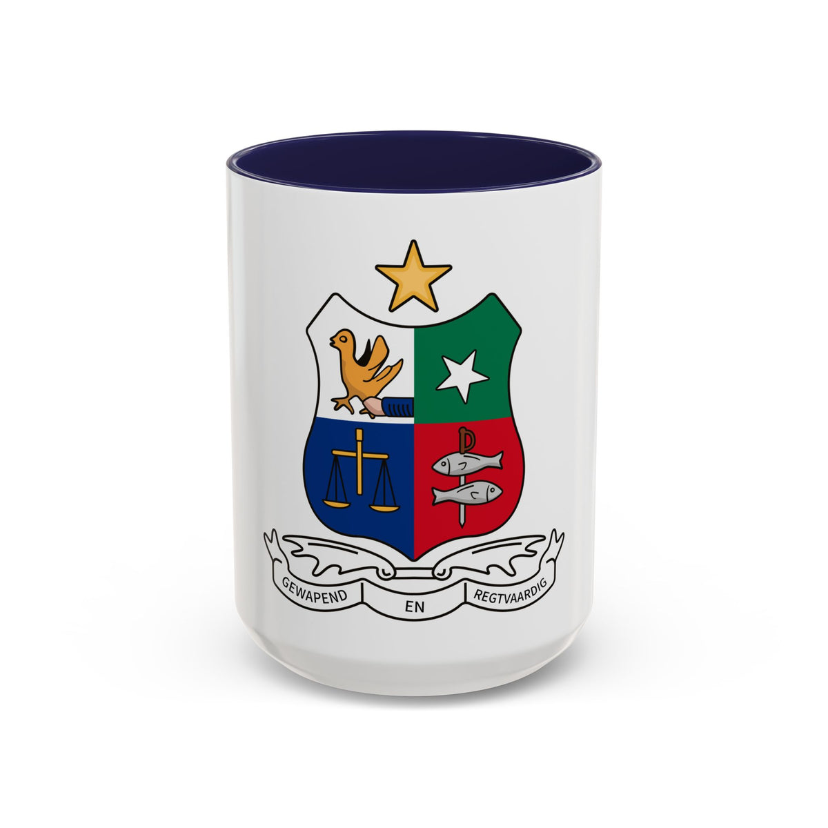 Coat of arms of Stellaland - Accent Coffee Mug