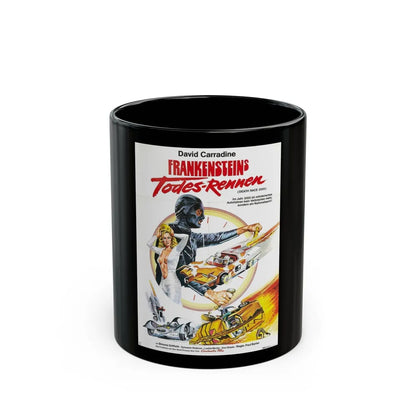 DEATH RACE 2000 (GERMAN) 1975 Movie Poster - Black Coffee Mug-11oz-Go Mug Yourself