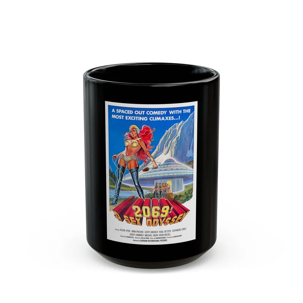 2069 A SEX ODYSSEY 1974 Movie Poster - Black Coffee Mug-15oz-Go Mug Yourself