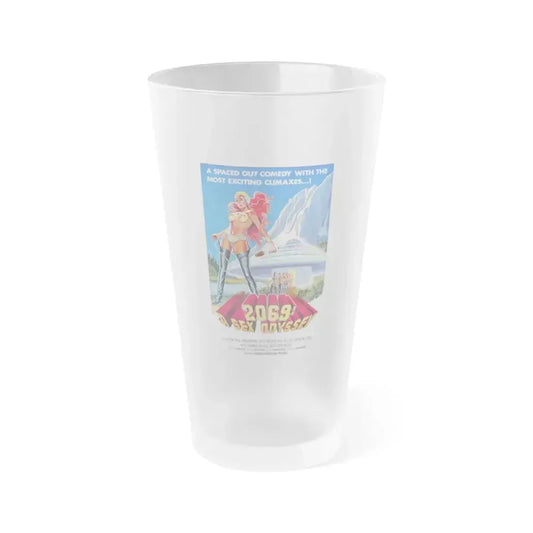 2069 A SEX ODYSSEY 1974 Movie Poster - Frosted Pint Glass 16oz 16oz Frosted - Go Mug Yourself