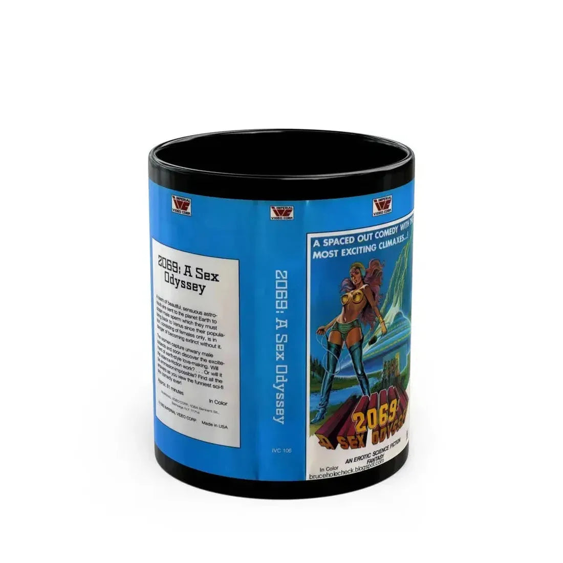 2069 A SEX ODYSSEY (VHS COVER) - Black Coffee Mug 11oz - Go Mug Yourself