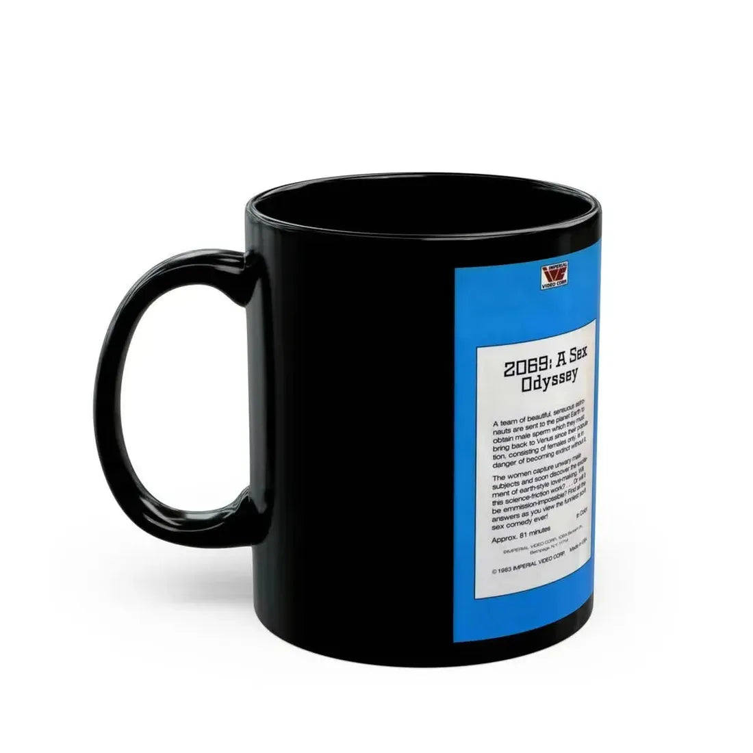 2069 A SEX ODYSSEY (VHS COVER) - Black Coffee Mug - Go Mug Yourself