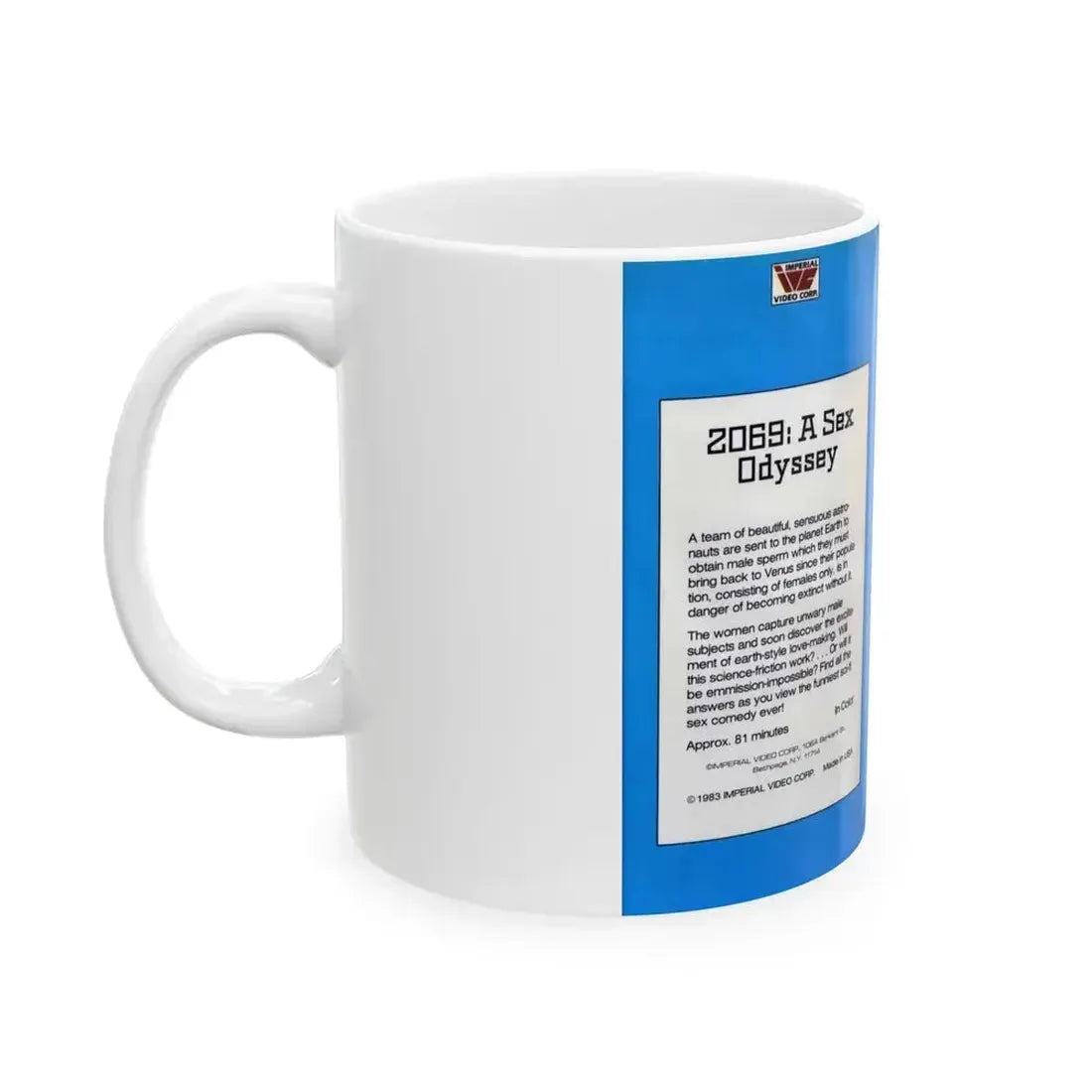 2069 A SEX ODYSSEY (VHS COVER) - White Coffee Mug - Go Mug Yourself