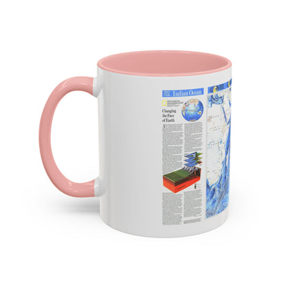 Indian Ocean (1992) (Map) Accent Coffee Mug