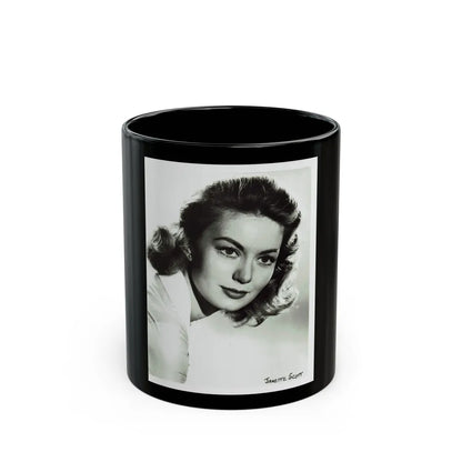 Janette Scott #29 (Vintage Female Icon) Black Coffee Mug-11oz-Go Mug Yourself