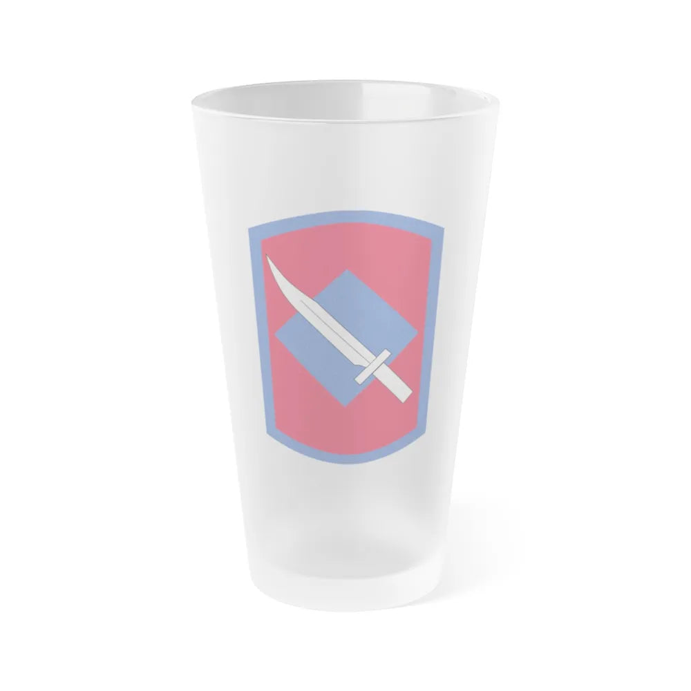 206th Field Artillery Regiment (U.S. Army) Frosted Pint Glass 16oz-Go Mug Yourself