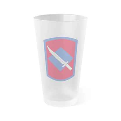 206th Field Artillery Regiment (U.S. Army) Frosted Pint Glass 16oz-Go Mug Yourself