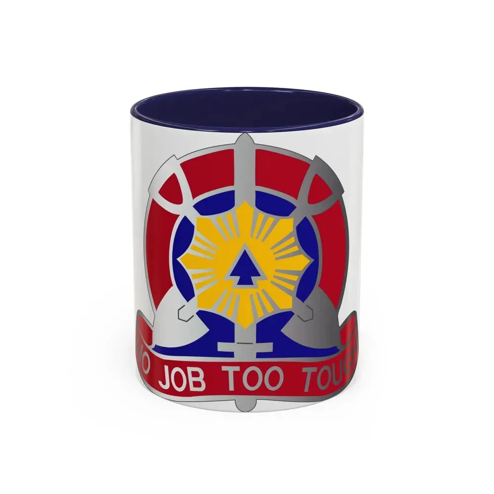 207 Engineer Battalion (U.S. Army) Accent Coffee Mug 11oz Navy - Go Mug Yourself
