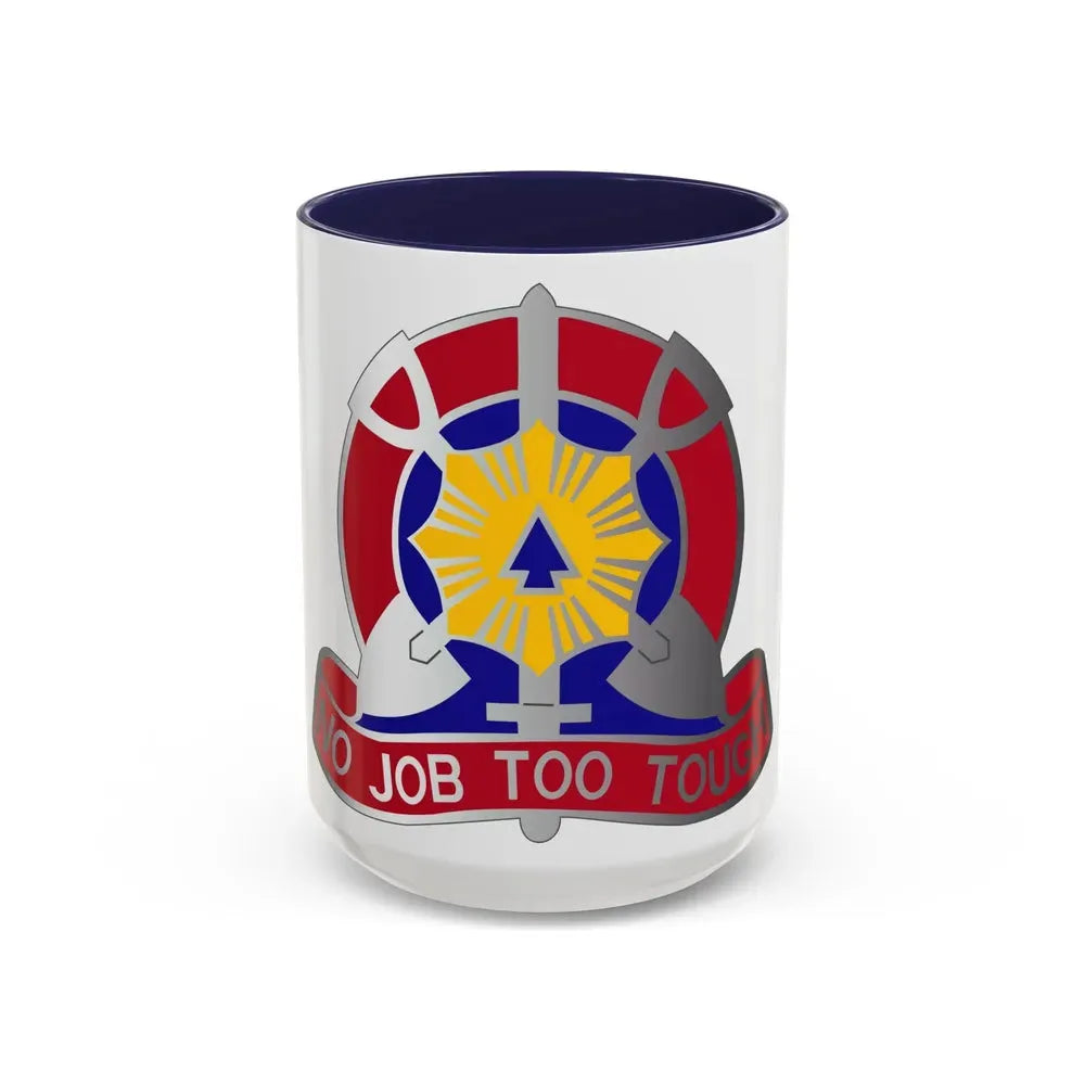 207 Engineer Battalion (U.S. Army) Accent Coffee Mug 15oz Navy - Go Mug Yourself