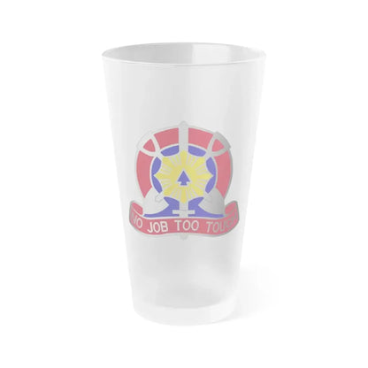 207 Engineer Battalion (U.S. Army) Frosted Pint Glass 16oz Default Title - Go Mug Yourself