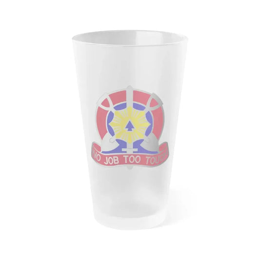 207 Engineer Battalion (U.S. Army) Frosted Pint Glass 16oz Default Title - Go Mug Yourself