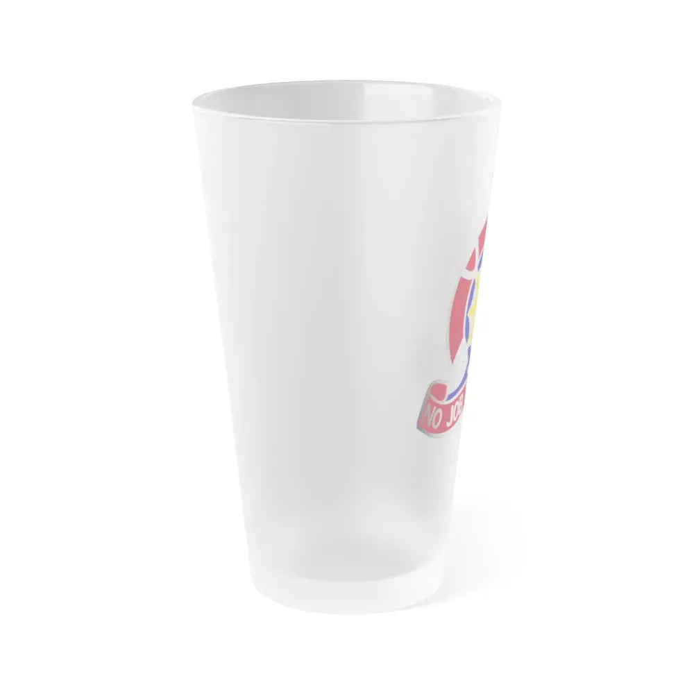 207 Engineer Battalion (U.S. Army) Frosted Pint Glass 16oz - Go Mug Yourself