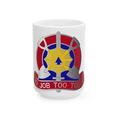 207 Engineer Battalion (U.S. Army) White Coffee Mug 15oz - Go Mug Yourself