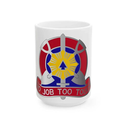 207 Engineer Battalion (U.S. Army) White Coffee Mug 15oz - Go Mug Yourself