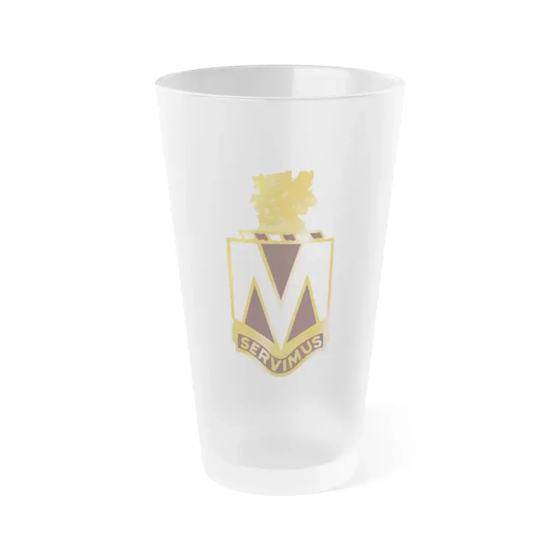 207 Evacuation Hospital (U.S. Army) Frosted Pint Glass 16oz Default Title - Go Mug Yourself