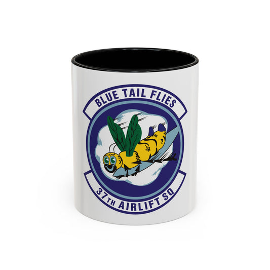 37th Airlift Squadron (U.S. Air Force) Accent Coffee Mug | Military Mug Gift