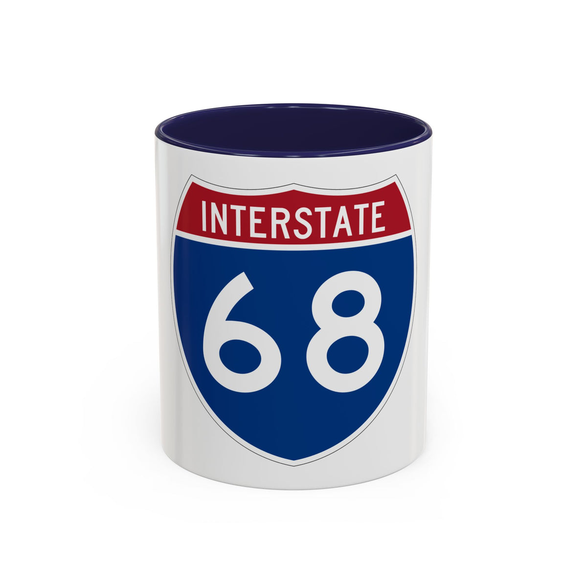Interstate 68 (U.S. Highways) Accent Coffee Mug