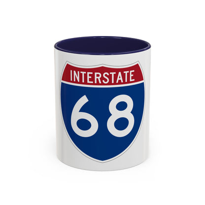Interstate 68 (U.S. Highways) Accent Coffee Mug