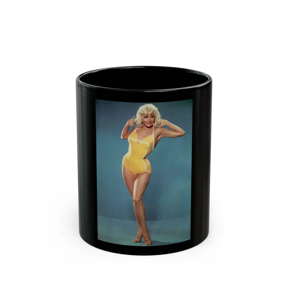 Jayne Mansfield #211 (Vintage Female Icon) Black Coffee Mug-11oz-Go Mug Yourself