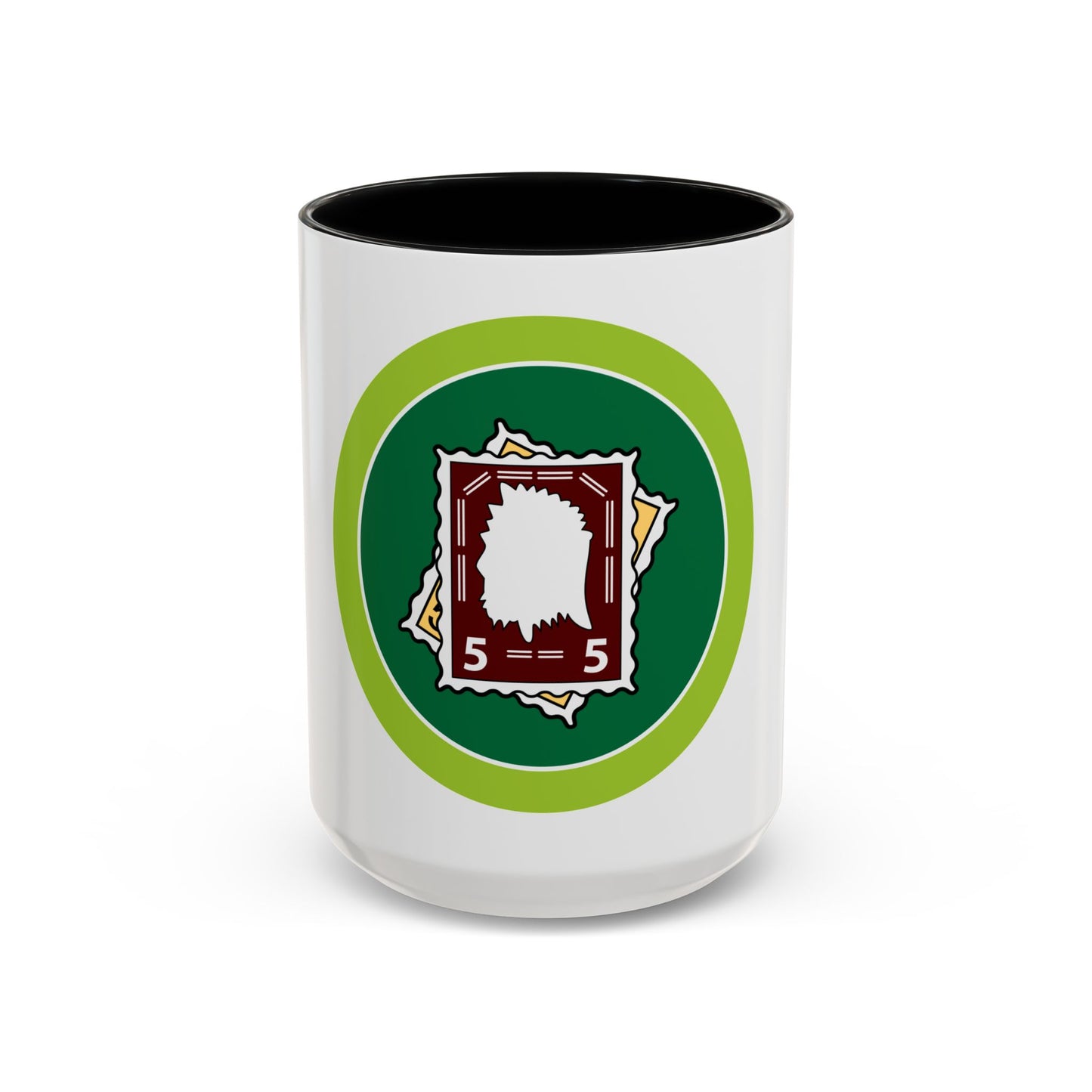 Stamp Collecting (Boy Scout Merit Badge) Accent Coffee Mug
