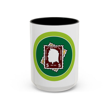 Stamp Collecting (Boy Scout Merit Badge) Accent Coffee Mug