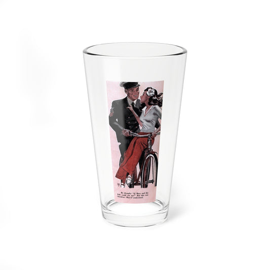 In The Minute Before It Would Strike, Redbook, March 1943 - Pint Glass 16oz