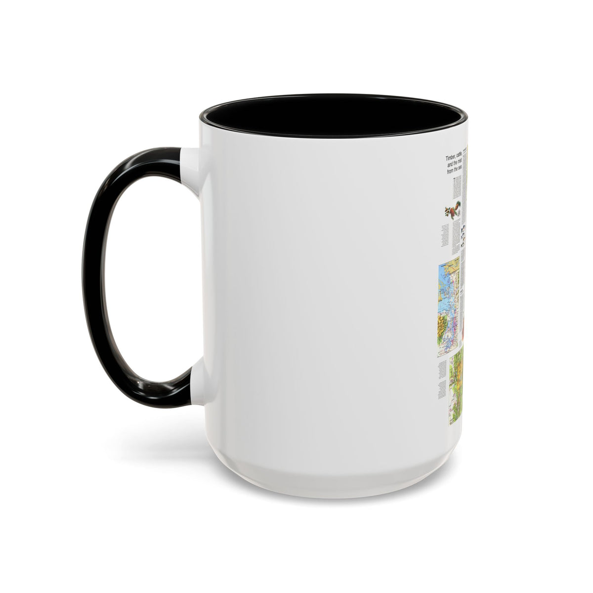 USA - Northwest 2 (1973) (Map) Accent Coffee Mug