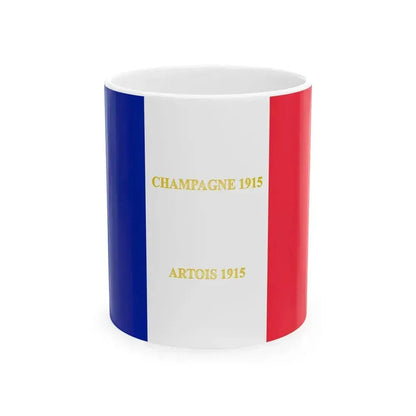 207e regiment dinfanterie -drapeau (France) White Coffee Mug 11oz - Go Mug Yourself