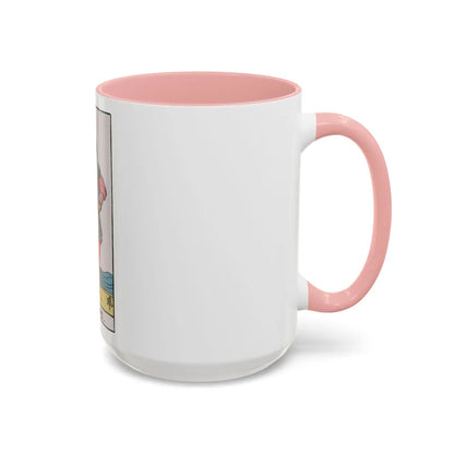 The Page of Cups (Tarot Card) Accent Coffee Mug-Go Mug Yourself