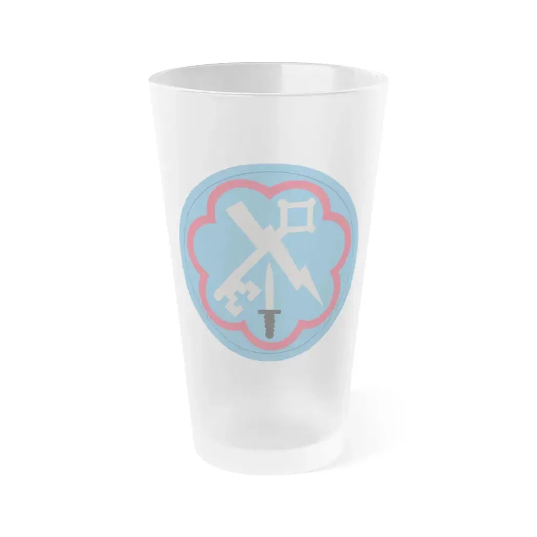 207th Military Intelligence Brigade (U.S. Army) Frosted Pint Glass 16oz Default Title - Go Mug Yourself