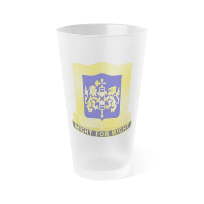 208 Armor Regiment (U.S. Army) Frosted Pint Glass 16oz-Go Mug Yourself