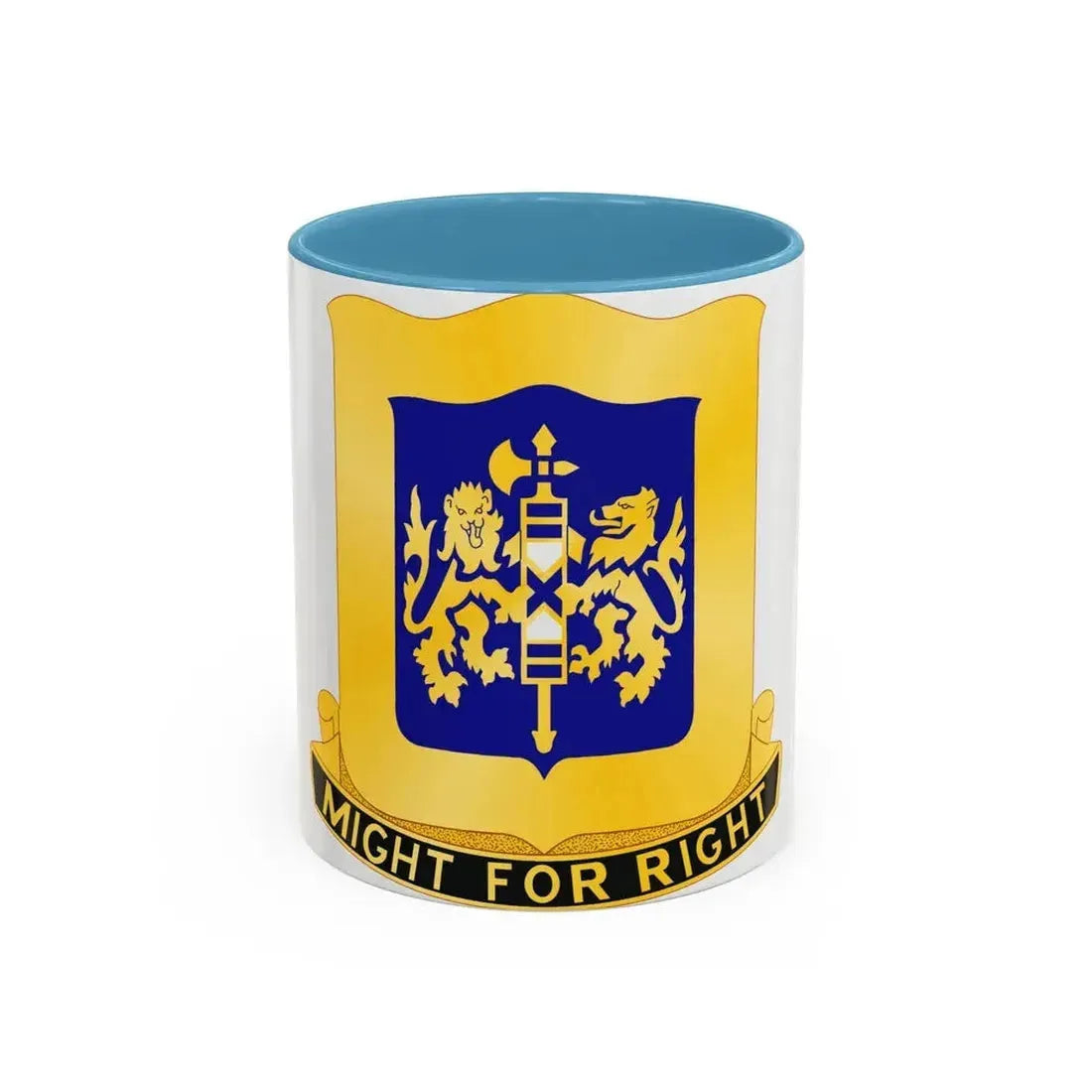 208 Armor Regiment (U.S. Army) Accent Coffee Mug 11oz Light Blue - Go Mug Yourself