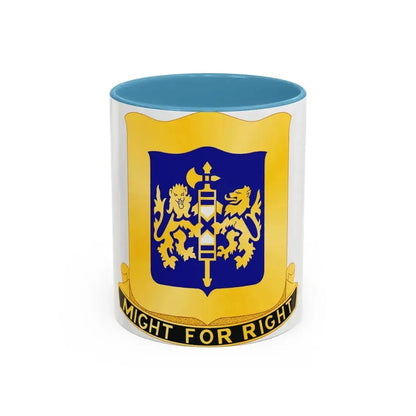 208 Armor Regiment (U.S. Army) Accent Coffee Mug 11oz Light Blue - Go Mug Yourself