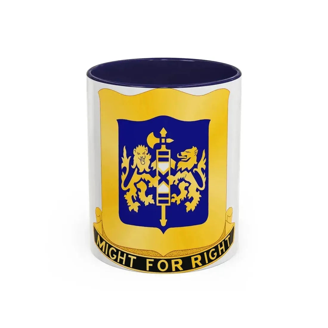 208 Armor Regiment (U.S. Army) Accent Coffee Mug 11oz Navy - Go Mug Yourself