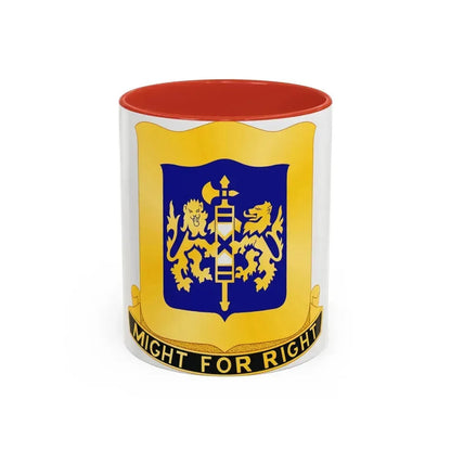 208 Armor Regiment (U.S. Army) Accent Coffee Mug 11oz Red - Go Mug Yourself