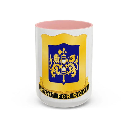 208 Armor Regiment (U.S. Army) Accent Coffee Mug 15oz Pink - Go Mug Yourself