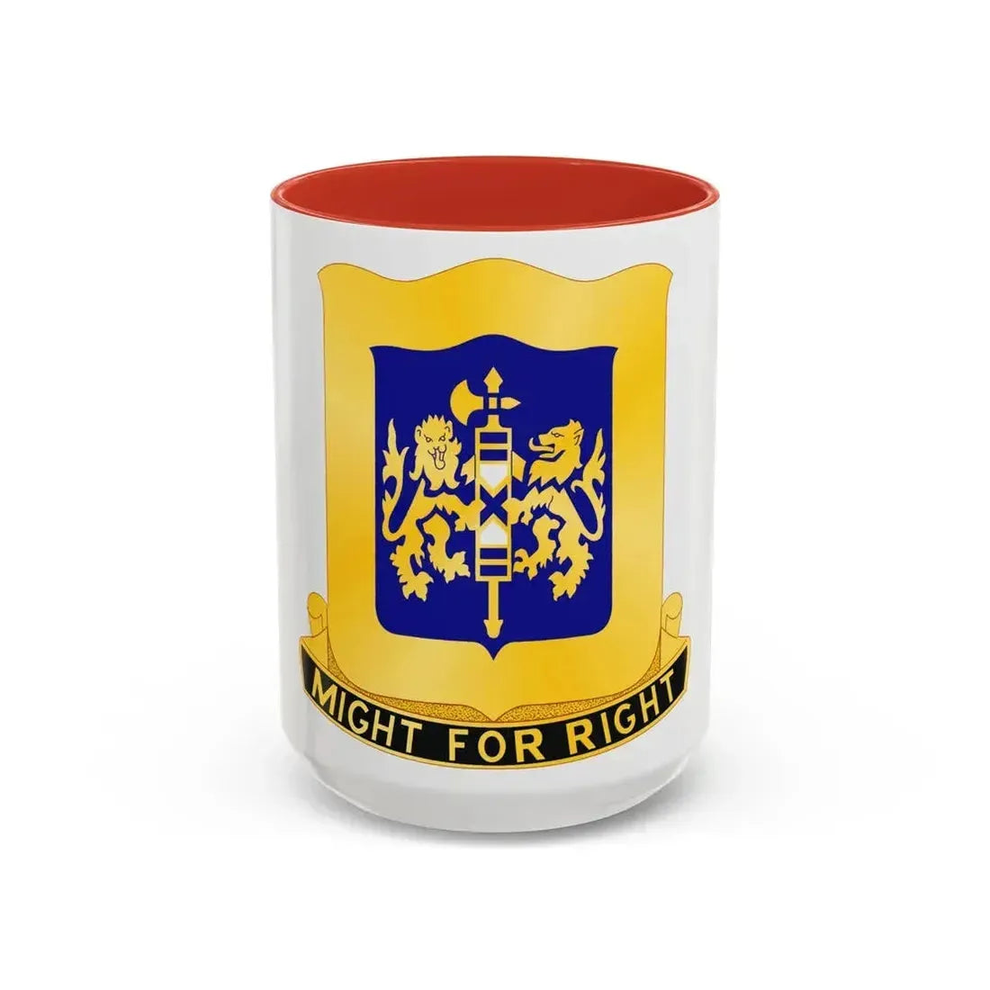 208 Armor Regiment (U.S. Army) Accent Coffee Mug 15oz Red - Go Mug Yourself