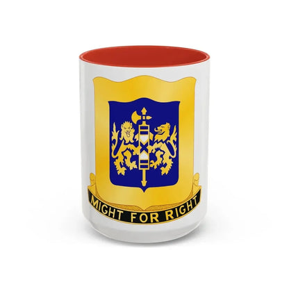 208 Armor Regiment (U.S. Army) Accent Coffee Mug 15oz Red - Go Mug Yourself