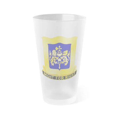 208 Armor Regiment (U.S. Army) Frosted Pint Glass 16oz Default Title - Go Mug Yourself